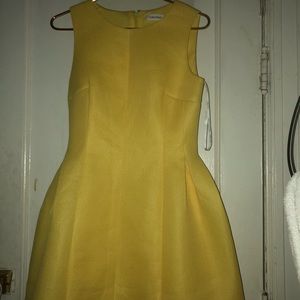 Calvin Klein yellow dress